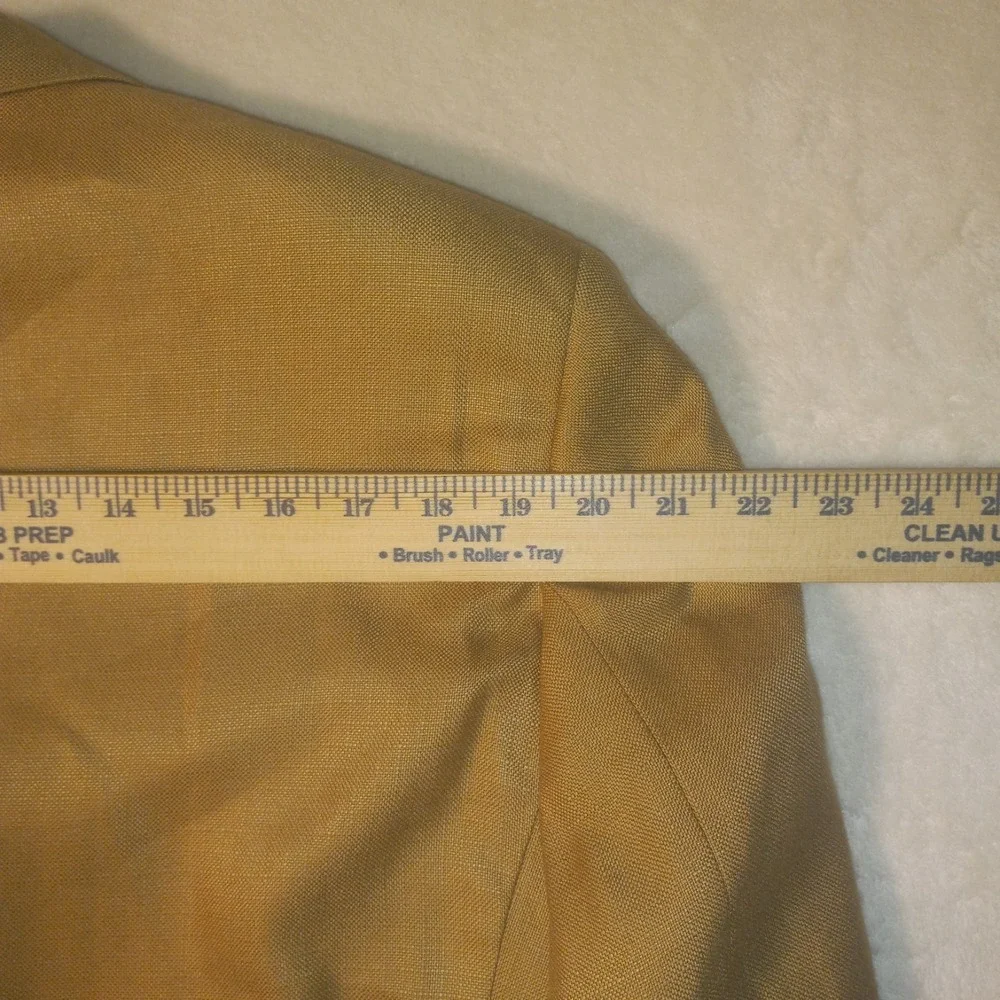 Fratelli Tallia Di Delfino 44R Bamboo Sport Coat Brown Blazer Italy Fabric
